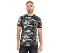 Lonsdale Gunnista T-Shrit, Grigio Mimetico, XXXL Uomo