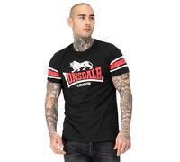 Lonsdale HEMPRIGGS T-Shirt, Nero/Rosso/Bianco, S Men's