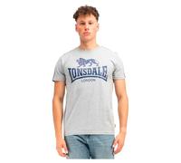 Lonsdale Henconner T-Shirt, Marl Grey/Navy, XL Uomo