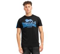 Lonsdale Henconner T-Shirt, Nero/Blu, S Uomo