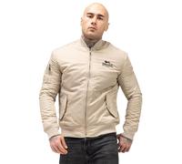 Lonsdale Herren Jacke Schmale Passform Tern Hill Giubbotto, Sabbia/Nero, L Uomo