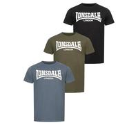 Lonsdale Hinstock Short Sleeve T-shirt 3 Units Blu M Uomo