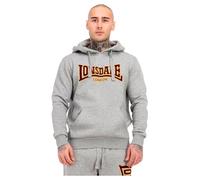 Lonsdale Hooded Classic Ll002 Felpa con Cappuccio, Grigio (Marl Grey), M Uomo