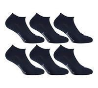 Lonsdale Invisible Fresh 6 Paia di calzini Sneaker, eccellente qualità di cotone con lavorazione Piquet (Blu, 43-46)
