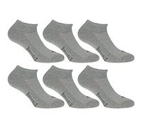 Lonsdale Invisible Fresh 6 Paia di calzini Sneaker, eccellente qualità di cotone con lavorazione Piquet (Grigio Melange, 43-46)