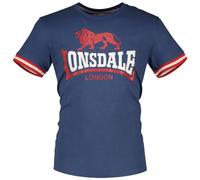 Lonsdale Kergord T-Shrit, Navy/Rosso/Bianco, XL Uomo