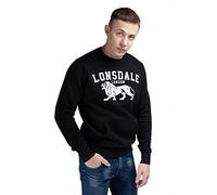 Lonsdale KerkSBROOK - Felpa da Uomo, Taglia XL, Colore: Nero