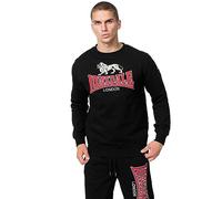 Lonsdale LAWINS Maglia di Tuta, Nero/Rosso/Grigio, M Uomo