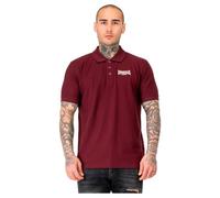 Lonsdale Lingholme Polo, Black/Oxblood, L Uomo