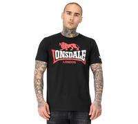 Lonsdale Lion Two Tone T-Shirt, Nero/Rosso/Bianco, XXL Uomo