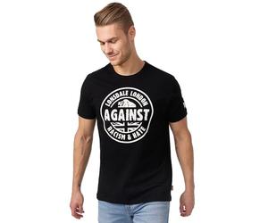 Lonsdale London Against Racism Uomo T-Shirt Nero Regular