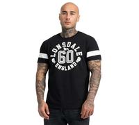Lonsdale London Askerswell Uomo T-Shirt Nero S 100% Cotone Regular