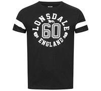 Lonsdale London Askerswell Uomo T-Shirt Nero S 100% Cotone Regular