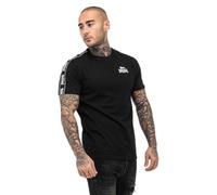 Lonsdale Brindister T-Shrit, Nero/Bianco, L Uomo