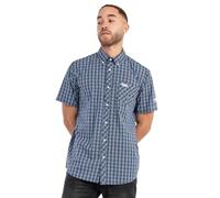 Lonsdale Brixworth Shirt, Blue/White/Black, L Uomo