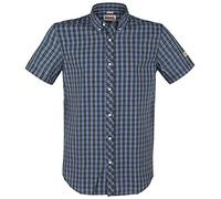 Lonsdale Brixworth Shirt, Blue/White/Black, L Uomo