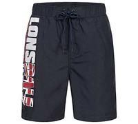 Lonsdale London Carnkie Pantaloncini, Navy/Rosso/Bianco, L Uomo