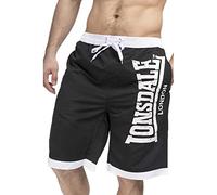 Pantaloni corti Lonsdale Clennell nero bianco - 5XL