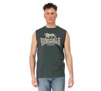 Lonsdale London CLOPTON Uomo Canotta verde M 100% cotone Regular