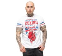 Lonsdale London CRUGMEER Uomo T-Shirt Bianco Regular