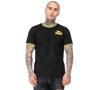 Lonsdale London DUCANSBY Uomo T-Shirt Nero 100% Cotone Slim Fit