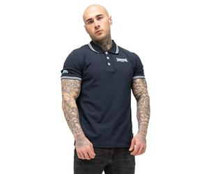 Lonsdale London Eastleigh Uomo Polo Blu Navy 100% Cotone Regular