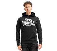 Lonsdale London FREMINGTON Uomo Felpa con Cappuccio Grigio Regular