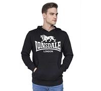 Lonsdale London Gosport 2 - Felpa con Cappuccio da Uomo, Uomo, Felpa con Cappuccio, 113027, Nero , XL