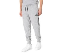 Lonsdale Pantaloni da Jogging da Uomo, vestibilità Normale, Grinstead, Marl Grey/Black, XL