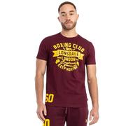 Lonsdale London GRUTING Uomo T-Shirt Borgogna XL 100% Cotone Regular