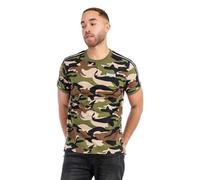 Lonsdale London GUNNISTA Uomo T-Shirt Mimetico Bosco M 100% Cotone Regular