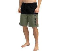 Lonsdale London HAYLING Uomo Shorts Oliva/Nero