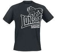 Lonsdale T-Shirt Lunga da Uomo, Nero, 4XL