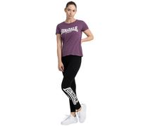 Lonsdale London Leggings Da Donna Merridge In Nero/Bianco