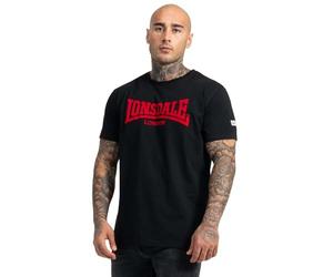 Lonsdale London LL008 One Uomo T-Shirt Bordeaux 100% Cotone Regular