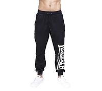 Lonsdale Herren Jogginghose Logo Large, Nero, Large (Taglia Produttore: Large)