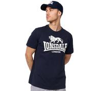 Lonsdale Logo T-Shirt, Blu Navy, XXXXXL Uomo