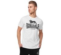 Lonsdale London Logo Uomo T-Shirt Grigio 95% Cotone, 5% Viscosa Regular