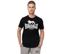 Lonsdale London Logo Uomo T-Shirt Grigio 95% Cotone, 5% Viscosa Regular