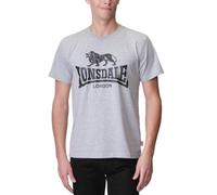 Lonsdale London Logo Uomo T-Shirt Grigio XL 95% Cotone, 5% Viscosa Regular
