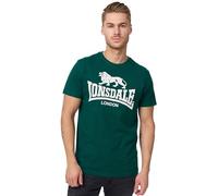 Lonsdale London Logo Uomo T-Shirt Rosso 100% Cotone Regular