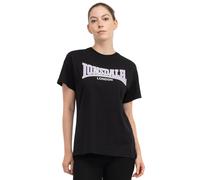 Lonsdale London Maglietta Oversize Da Donna Ousdale In Nero/Lilla/Bianco