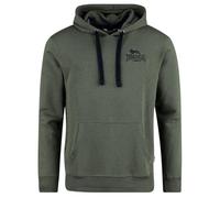 Lonsdale Maywick Felpa con Cappuccio, Oliva/Nero, S Uomo