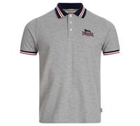 Lonsdale OCCUMSTER Polo Shirt, Marna Grigio/Navy/Rosso, L Men's