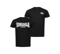 Lonsdale London Piddinghoe Uomo T-Shirt Nero M 100% Cotone Regular