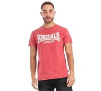 Lonsdale London STOFA Uomo T-Shirt Rosso XL 100% Cotone Regular