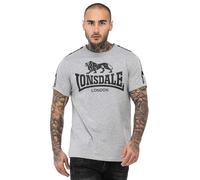 Lonsdale London Stour Uomo T-Shirt Grigio L 90% Cotone, 10% Viscosa Regular