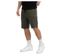 Lonsdale London TOTTON Uomo Shorts Verde Oliva M 60% Cotone, 40% Poliestere
