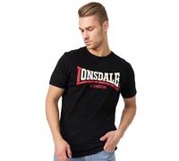Lonsdale London Two Tone T-Shirt, Schwarz, 3XL Uomo