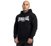 Lonsdale London Wolterton Uomo Felpa con Cappuccio Nero M 60% Cotone, 40% Poliestere Regular